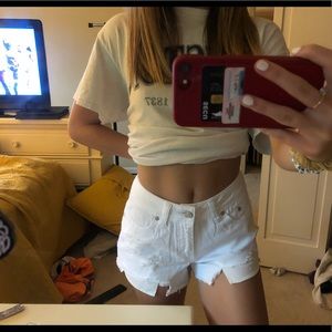 White shorts. Never worn